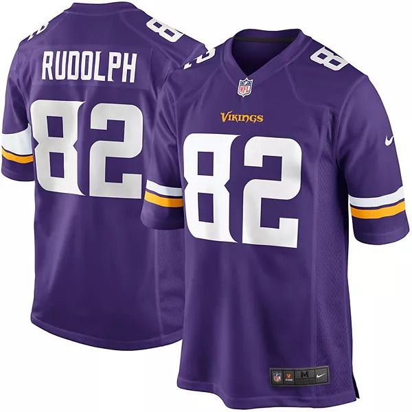 Men Minnesota Vikings #82 Kyle Rudolph Nike Purple Game Player NFL Jersey